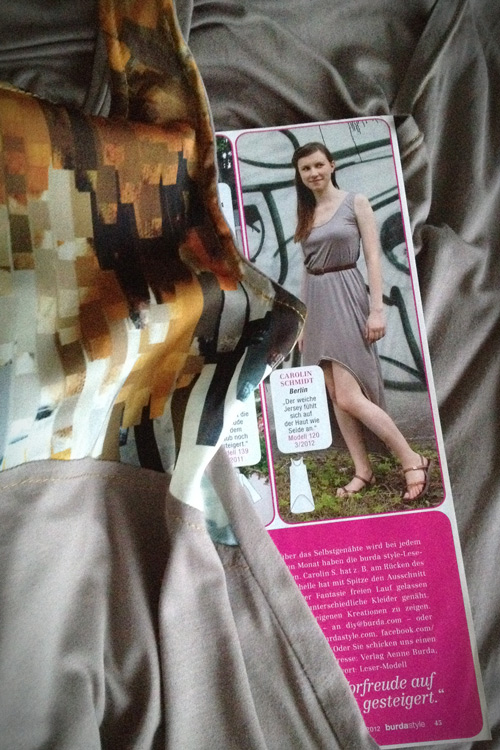 My dress and me in BurdaStyle 10/2012