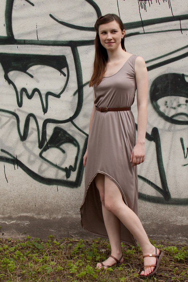 mullet or hi-low dress from burda style 03 2012