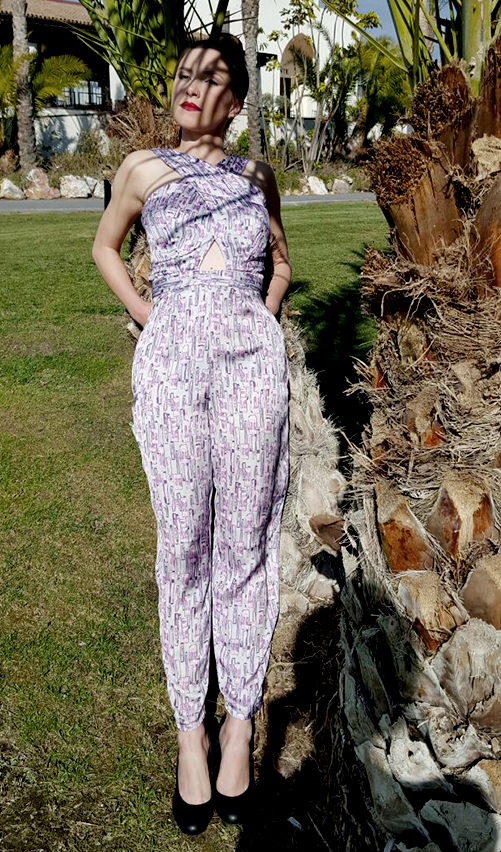 Ailakki Cross Front Jumpsuit Sewing Pattern